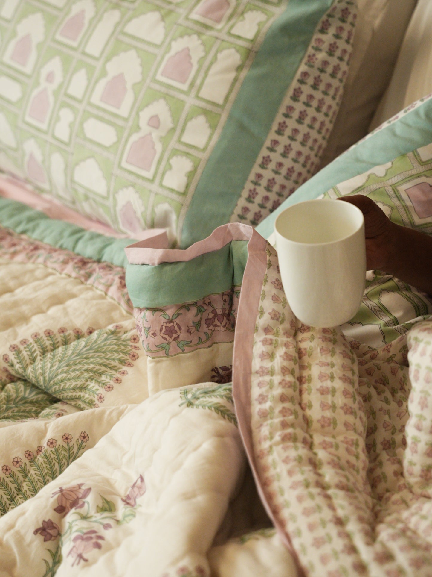 Peher Handcrafted Quilt- Painted Court