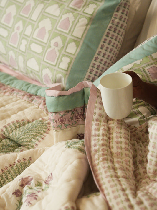 Peher Handcrafted Quilt- Painted Court