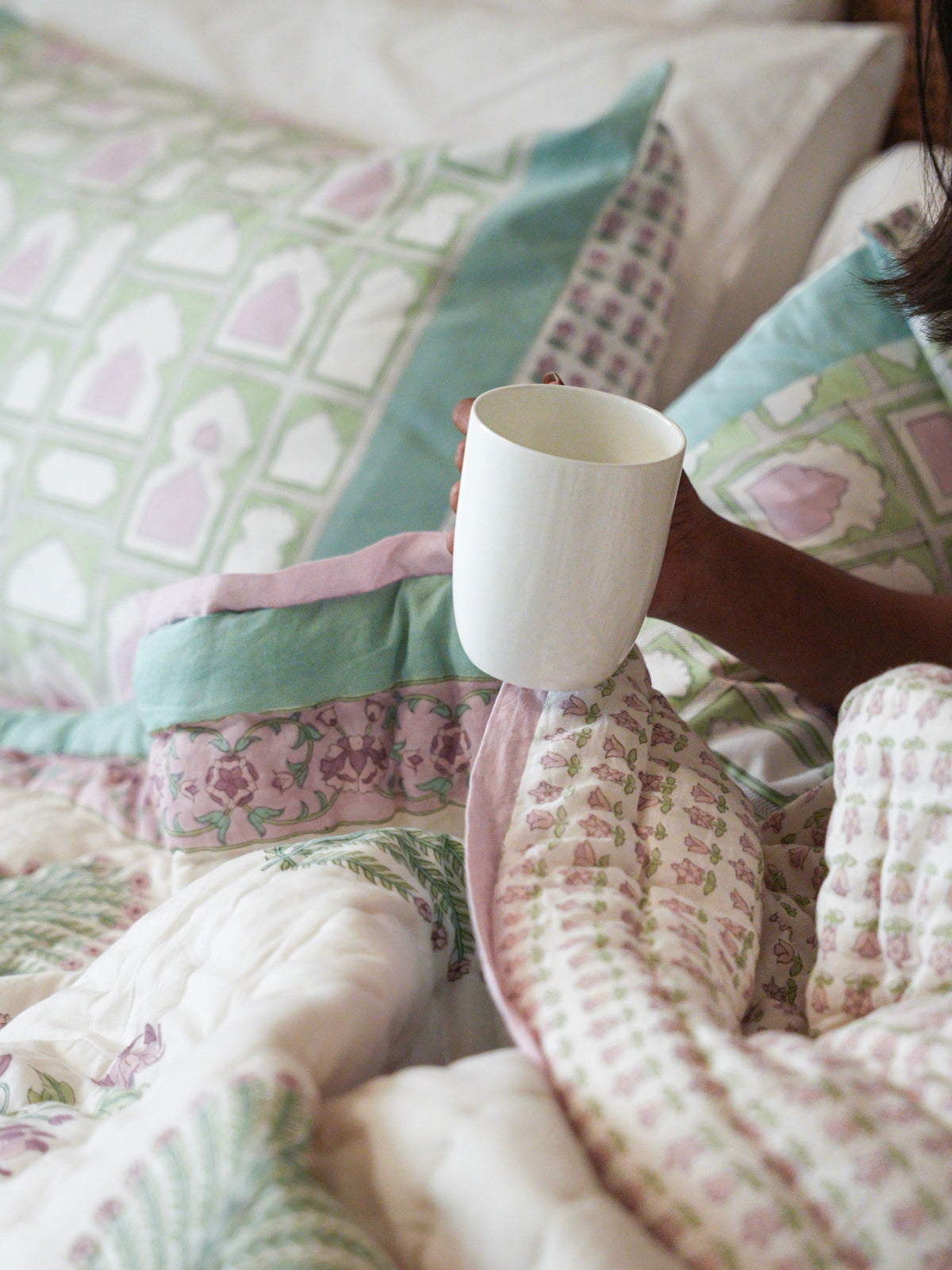 Peher Handcrafted Quilt- Painted Court